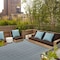 Gardenised Gray Interlocking Garden Path Tiles Outdoor Flooring Decorative Floor Grass Paver, PK 5 QI004107.5 - alternate 5